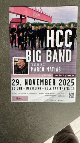 Entradas para HCC Big Band   featuring Marco Matias en 29.11.2025 - Comprar entradas